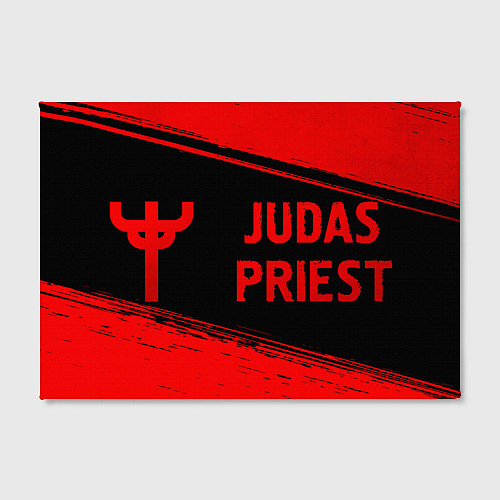 Картина прямоугольная Judas Priest - red gradient по-горизонтали / 3D-принт – фото 2
