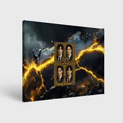 Холст прямоугольный Astro в золотой рамке, цвет: 3D-принт