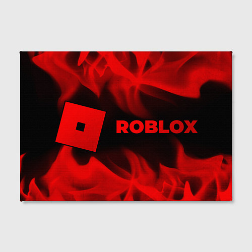 Картина прямоугольная Roblox - red gradient по-горизонтали / 3D-принт – фото 2