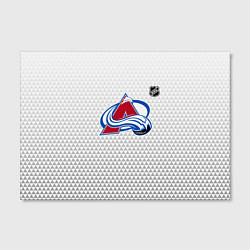 Холст прямоугольный Колорадо Эвеланш - белый геометрический градиент, цвет: 3D-принт — фото 2