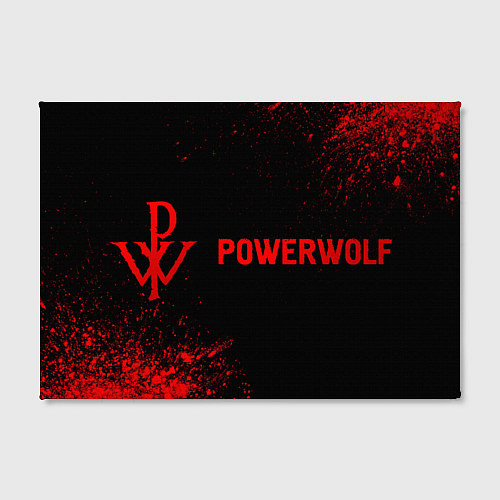 Картина прямоугольная Powerwolf - red gradient по-горизонтали / 3D-принт – фото 2