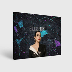 Холст прямоугольный Билли Айлиш в деловом костюме, цвет: 3D-принт