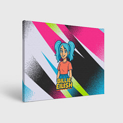 Картина прямоугольная Билли Айлиш в стиле мультфильма