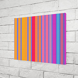 Холст прямоугольный Теплые цветные полосы, цвет: 3D-принт — фото 2