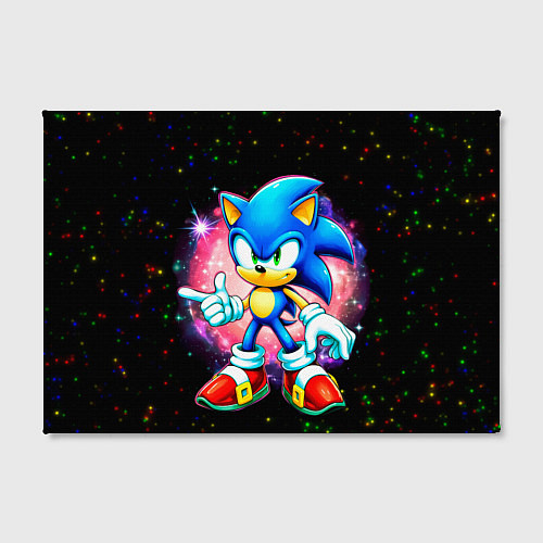 Картина прямоугольная Sonic in space / 3D-принт – фото 2