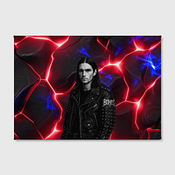 Холст прямоугольный Bones в косухе, цвет: 3D-принт — фото 2