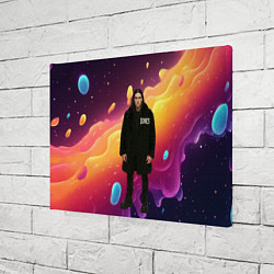 Холст прямоугольный Bones во весь рост в черной одежде, цвет: 3D-принт — фото 2