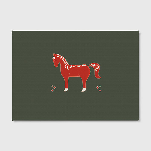 Картина прямоугольная Красная лошадь / 3D-принт – фото 2