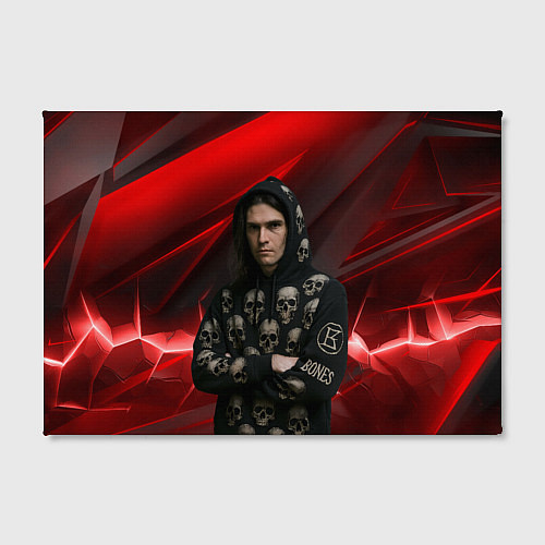 Картина прямоугольная Bones с черепами на худи / 3D-принт – фото 2