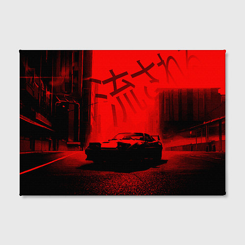 Картина прямоугольная Японский спорткар / 3D-принт – фото 2