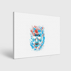 Холст прямоугольный Крутой череп, цвет: 3D-принт