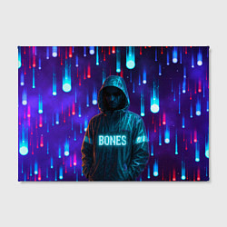 Холст прямоугольный Bones в стиле киберпанк, цвет: 3D-принт — фото 2