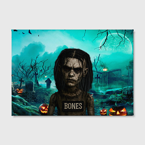 Картина прямоугольная Bones в стиле хоррор куклы / 3D-принт – фото 2