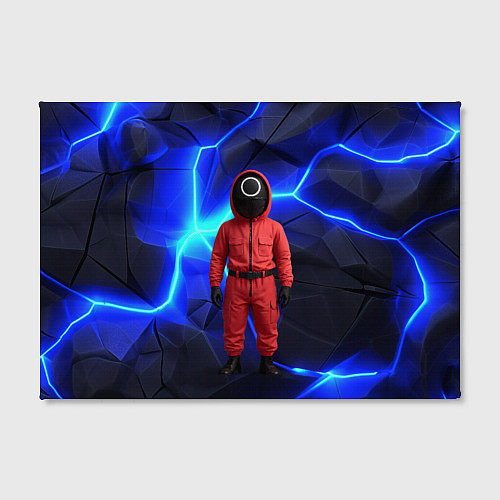 Картина прямоугольная Игра в кальмара страж треугольник / 3D-принт – фото 2