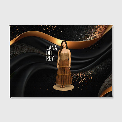 Картина прямоугольная Lana Del Rey в ретро платье / 3D-принт – фото 2
