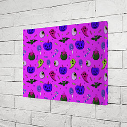 Холст прямоугольный Halloween pink, цвет: 3D-принт — фото 2