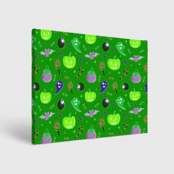 Холст прямоугольный Halloween green, цвет: 3D-принт