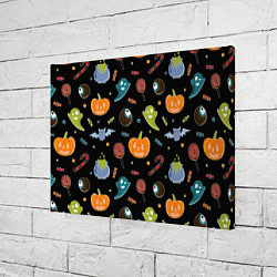 Холст прямоугольный Halloween black, цвет: 3D-принт — фото 2