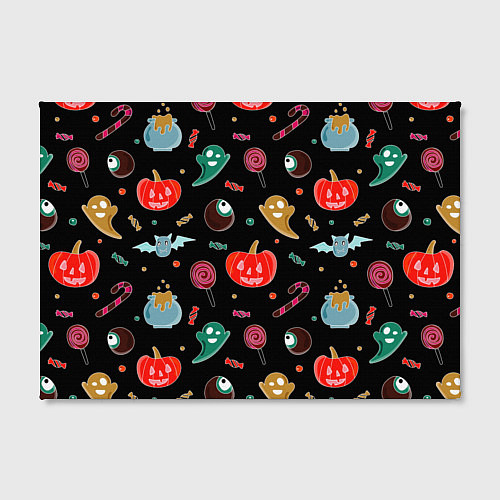Картина прямоугольная Halloween red pumpkin / 3D-принт – фото 2