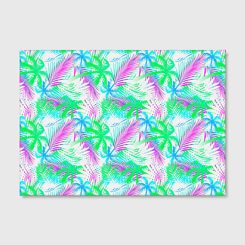 Картина прямоугольная Palm green light blue / 3D-принт – фото 2
