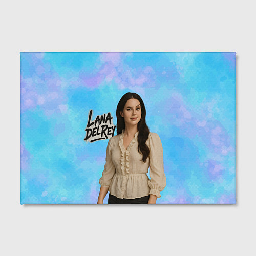 Картина прямоугольная Lana Del Rey в белой блузке / 3D-принт – фото 2