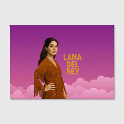 Холст прямоугольный Певица Lana Del Rey, цвет: 3D-принт — фото 2