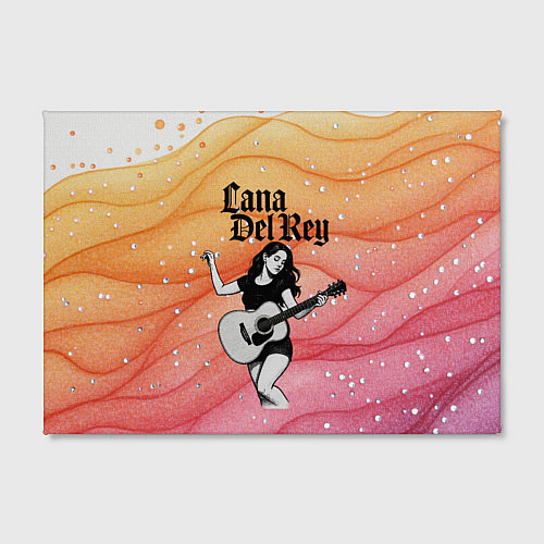 Картина прямоугольная Lana Del Rey в образе гитаристки / 3D-принт – фото 2
