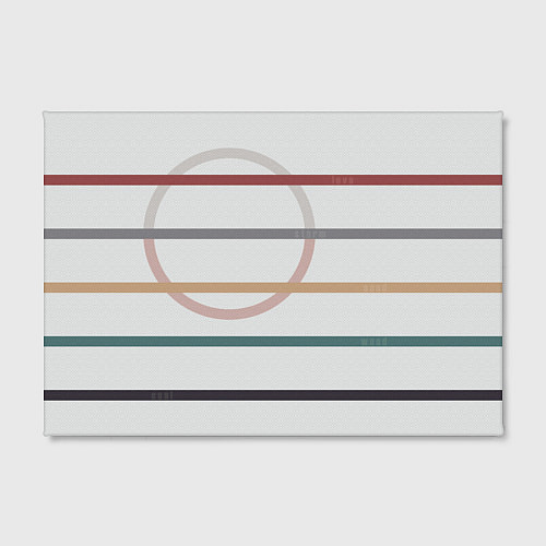 Картина прямоугольная Stripes and circle / 3D-принт – фото 2