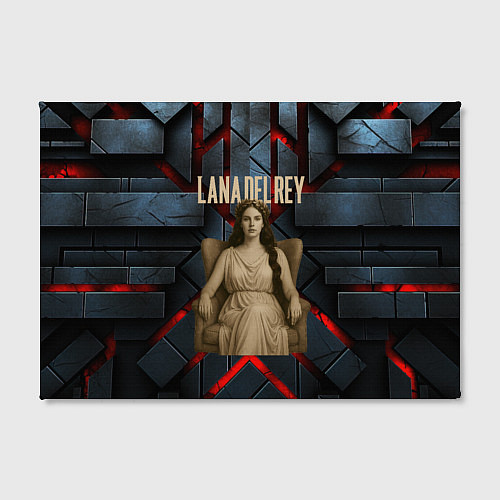 Картина прямоугольная Lana Del Rey в греческом стиле на троне / 3D-принт – фото 2