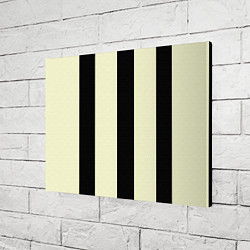 Холст прямоугольный Color black beige line, цвет: 3D-принт — фото 2