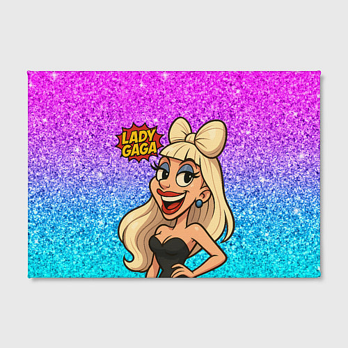Картина прямоугольная Леди Гага мультяшная / 3D-принт – фото 2