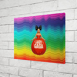 Холст прямоугольный Леди Гага в круглом надувном платье, цвет: 3D-принт — фото 2