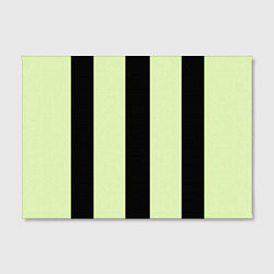 Холст прямоугольный Color light green black line, цвет: 3D-принт — фото 2