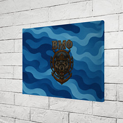 Холст прямоугольный ВМФ агрессивный русский волк, цвет: 3D-принт — фото 2