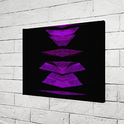 Холст прямоугольный Color purple black strip, цвет: 3D-принт — фото 2