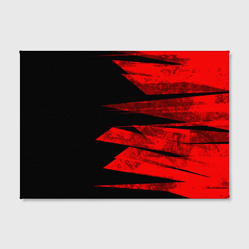 Картина прямоугольная Color red black strip / 3D-принт – фото 2