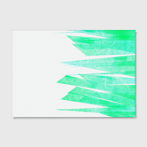 Картина прямоугольная Color white light blue strip / 3D-принт – фото 2