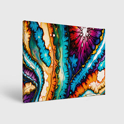 Холст прямоугольный Разноцветный узор, цвет: 3D-принт