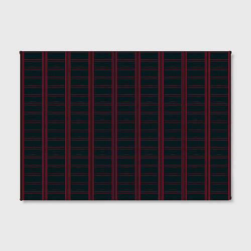 Картина прямоугольная Color dark cage red stripes / 3D-принт – фото 2