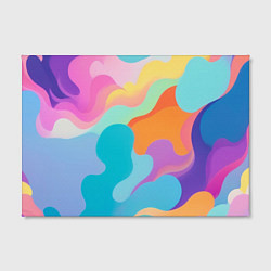 Холст прямоугольный Разноцветные красивые облака, цвет: 3D-принт — фото 2