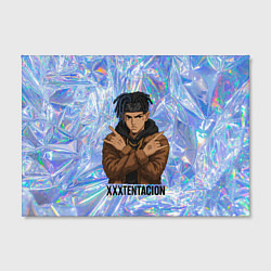 Холст прямоугольный XXXTentacion - скрещенные руки, цвет: 3D-принт — фото 2