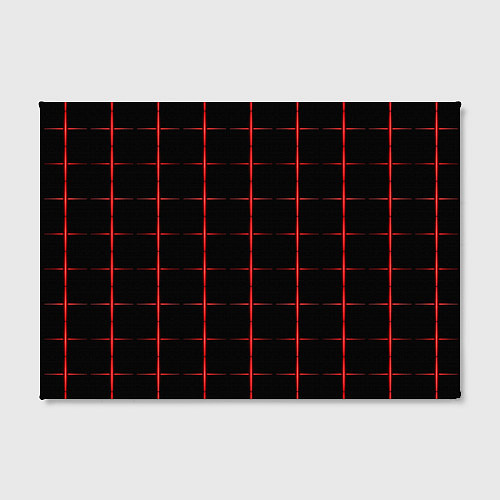 Картина прямоугольная Color black red crosses / 3D-принт – фото 2