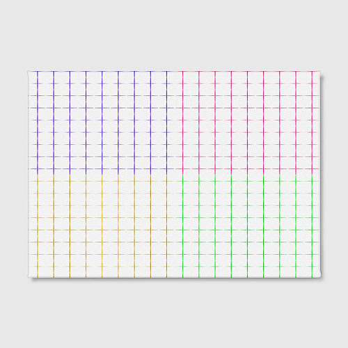Картина прямоугольная Color white multicolored stripes / 3D-принт – фото 2