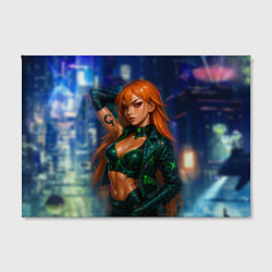 Холст прямоугольный Нами киберпанк реализм, цвет: 3D-принт — фото 2