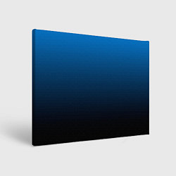 Холст прямоугольный Blue gradient, цвет: 3D-принт