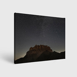 Холст прямоугольный Массив Метеген под звездами, цвет: 3D-принт