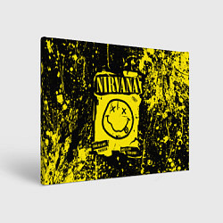 Холст прямоугольный Nirvana smile 1987, цвет: 3D-принт