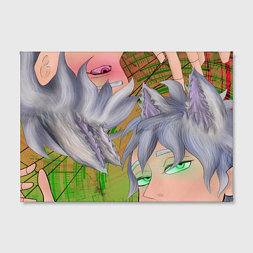 Картина прямоугольная Кицуне близнецы / 3D-принт – фото 2