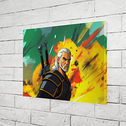 Холст прямоугольный Ведьмак в аниме стиле, цвет: 3D-принт — фото 2