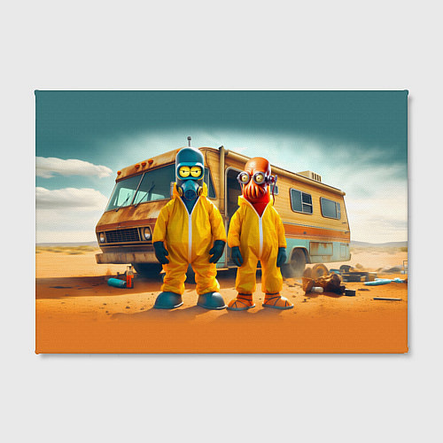 Картина прямоугольная Zoidberg and Bender - Breaking bad soap opera / 3D-принт – фото 2